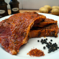 Rindersteak/Rumpsteak, eingelegt