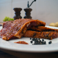 Rindersteak/Rumpsteak, eingelegt