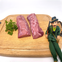 Wildschweinrücken ohne Knochen ( Lachs )